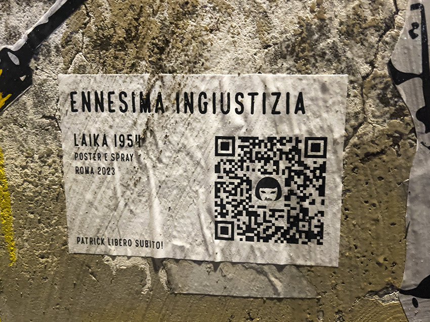 "Ennesima ingiustizia": a Roma la nuova opera di Laika su Patrick Zaki 2 unnamed 2 2