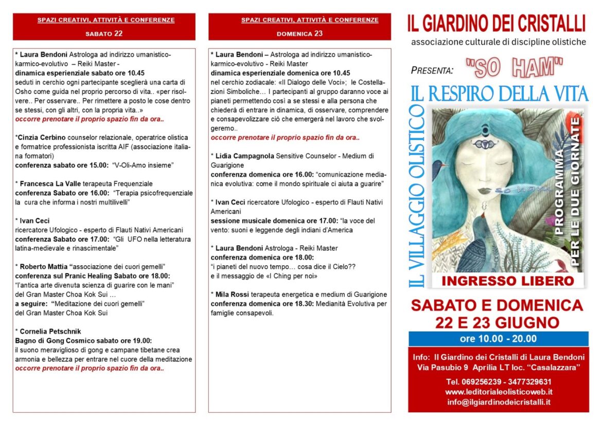So Ham: il Respiro della Vita. Il 22 e 23 giugno ad Aprilia 2 WhatsApp Image 2024 06 21 at 20.21.49