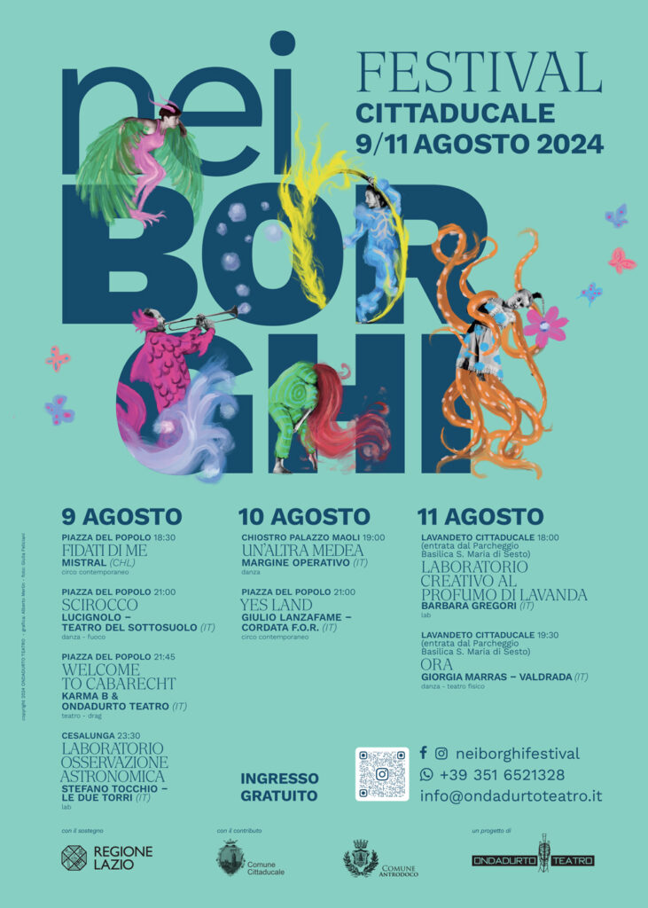 neiBORGHI FESTIVAL dal 9 all'11 agosto a Cittaducale 3 neiBORGHI Festival Cittaducale