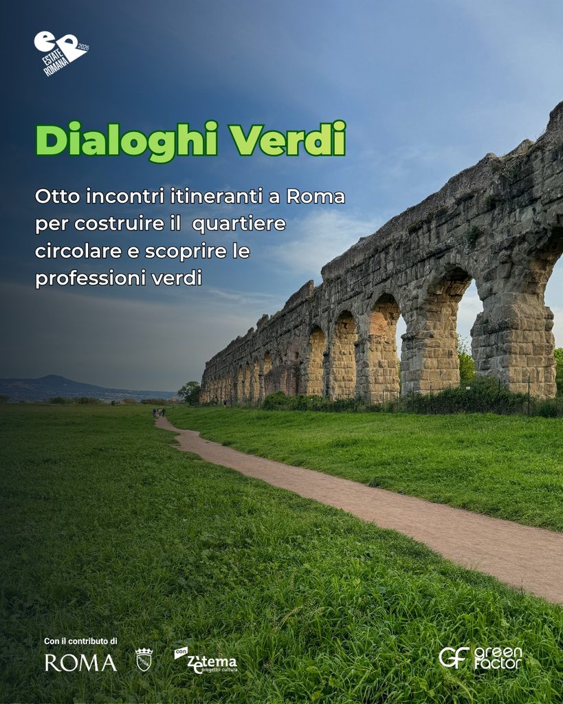 A Roma al via "Dialoghi Verdi": otto incontri itineranti nella città per immaginare insieme ai cittadini nuovi quartieri circolari 2 Dialoghi verdi Post verticale 4 5